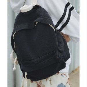 Brandy Melville John Gault backpack canvas navy blue